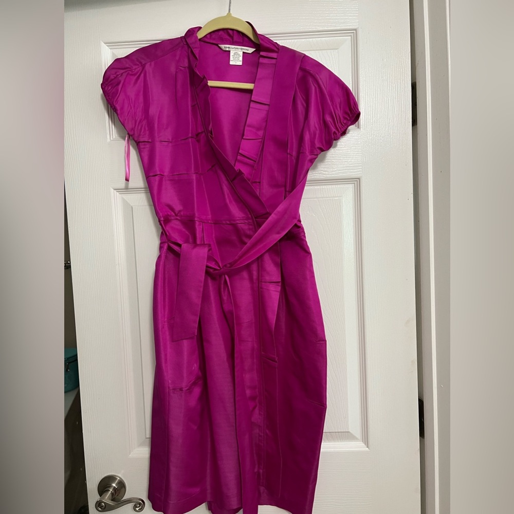 Diane von furstenberg magenta dress